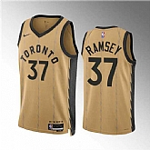 Men's Toronto Raptors #37 Jahmi'us Ramsey Gold 2023-24 City Edition Stitched Basketball Jersey Dzhi,baseball caps,new era cap wholesale,wholesale hats